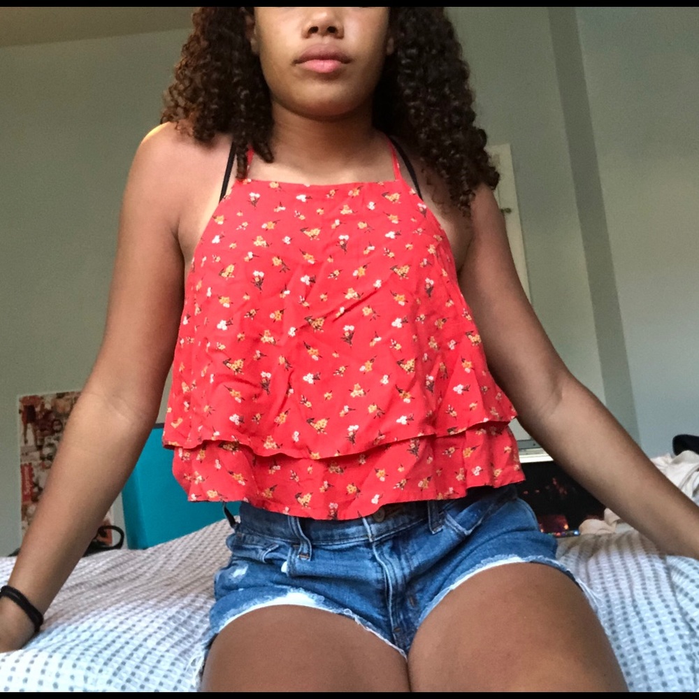 floral tank top